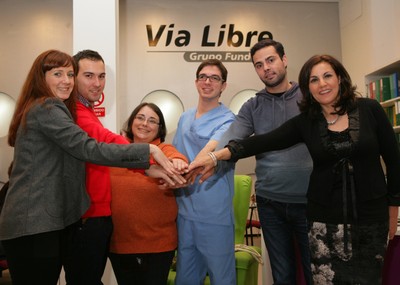 Jóvenes trabajadores de empresas de la ONCE y su Fundación