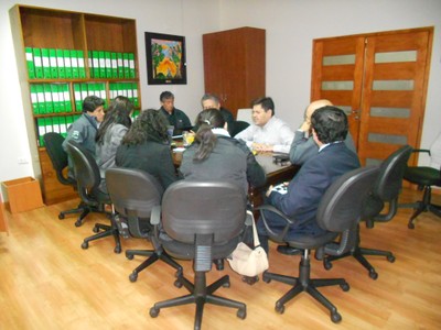 Fernando Iglesias con los responsables de la Corporación de Ayuda al Limitado Visual (COALIVI) en Concepción, Chile Fernando Iglesias con los responsables de la Corporación de Ayuda al Limitado Visual (COALIVI) en Concepción, Chile