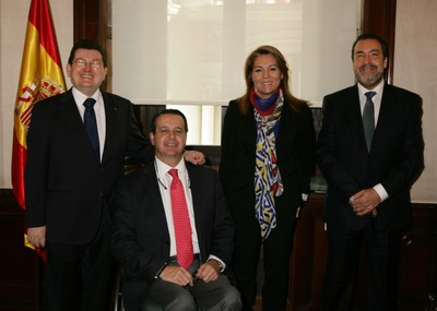 De derecha a izquierda: Ángel Sánchez, Ignacio Tremiño, Susana Camarero y Miguel Carballeda