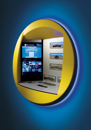 Imagen de uno de los nuevos cajeros accesibles de La Caixa