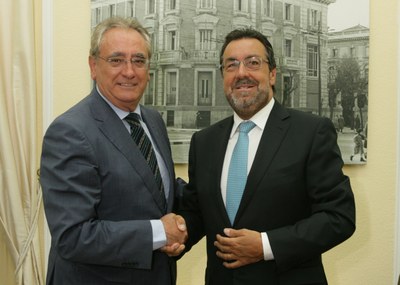De izquierda a derecha: Vicente Duaso y Miguel Carballeda