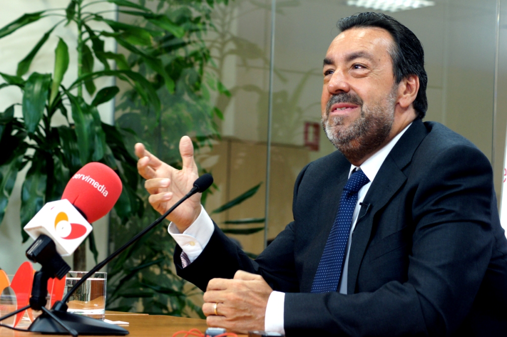 Miguel Carballeda durante su intervención en Servimedia