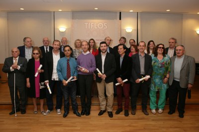Premiados y jurados en una foto de familia al finalizar el acto de entrega de premios