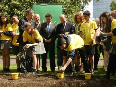 Plantada de la Ilusión en el Parque de Doña Casilda de Bilbao