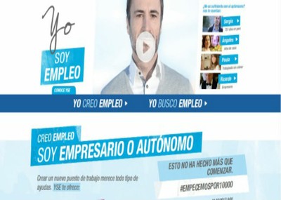 Imagen de la campaña promocional "Yo soy empleo" del BBVA