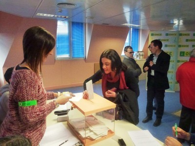 Otro momento de la jornada electoral en San Sebastián