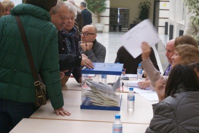Un momento de las votaciones en la Territorial andaluza con sede en Sevilla