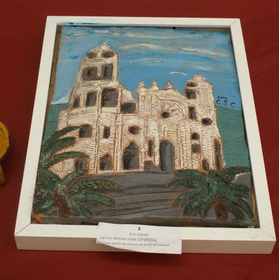La obra en arcilla "Catedral", de la gaditana Carmen Sánchez