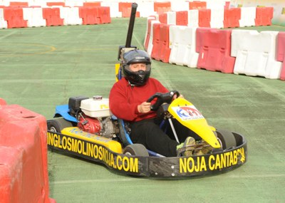 Karts adaptado para conductores ciegos