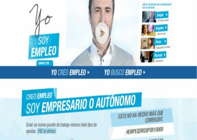 Imagen de la campaña promocional "Yo soy empleo" del BBVA