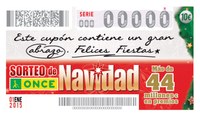 Imagen de una de las opciones de cupón del Extra de Navidad de la ONCE (modelo 1)