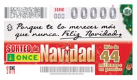 Imagen de una de las opciones de cupón del Extra de Navidad de la ONCE (modelo 4)