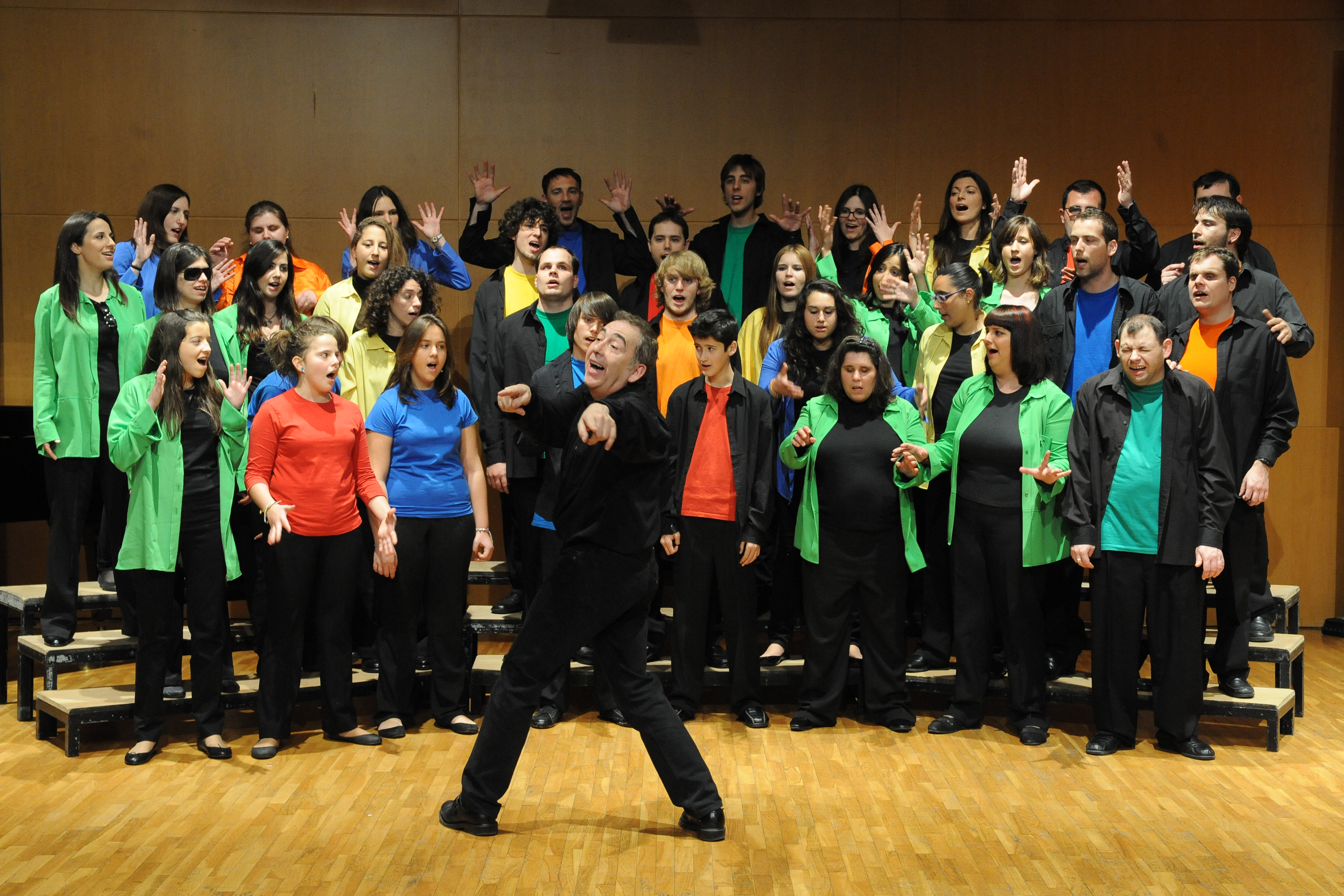 La Coral Allegro en el escenario