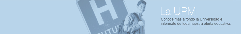 Logo promocional de la Universidad Politécnica madrileña