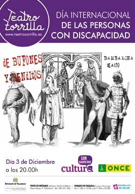 Cartel de Cultura sin barreras. Teatro Zorrilla de Valladolid