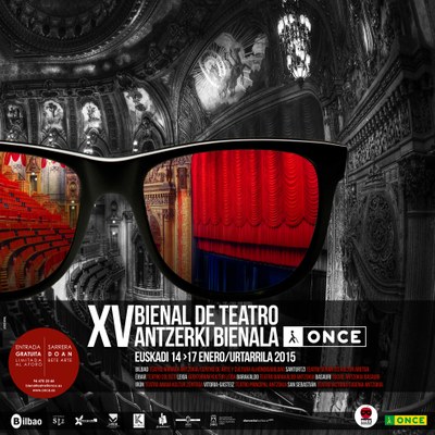 Cartel de la XV Bienal de Teatro ONCE. País Vasco