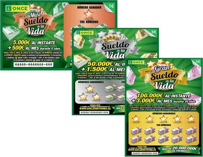 Composición visual con los tres boletos incorporados al proyecto el Sueldo de tu Vida