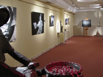 Un aspecto de la exposición en el Museo Tiflológico