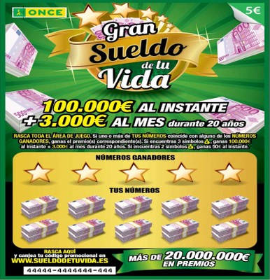 Imagen del producto el Gran Sueldo de tu Vida, que se comercializa a 5 euros
