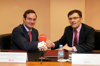 Luis María de Palacio (a la izquierda) junto a Alberto Durán