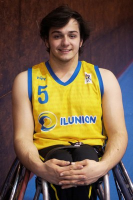 Daniel Stix, jugador del equipo de baloncesto en silla de ruedas CD ILUNION