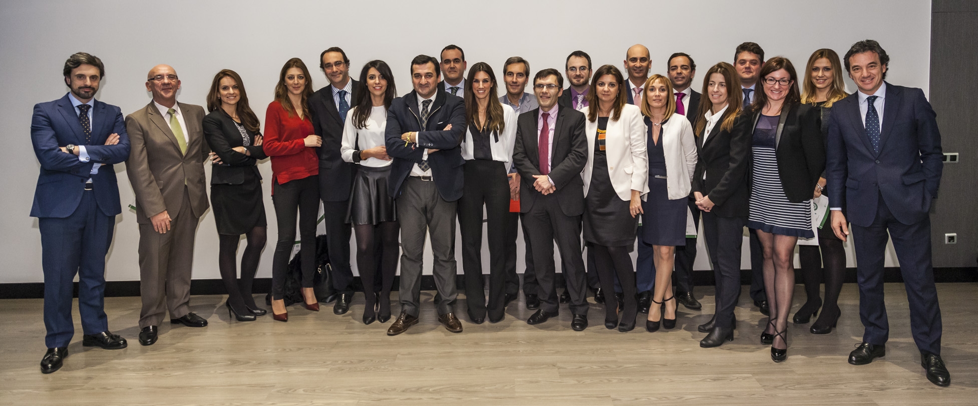 Foto de familia del equipo de Confortel, con el presidente de ILUNION, Alberto Durán, en la recepción del Premio QSostenible