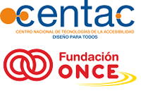 Logo de la colaboración entre CENTAC y la Fundación ONCE