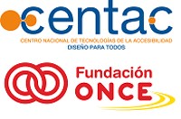 Logo de la colaboración entre CENTAC y la Fundación ONCE