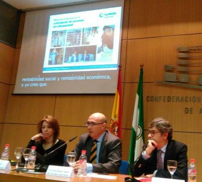 El director de ILUNION Facility Services, Rodríguez Baquero, durante su intervención en la jornada
