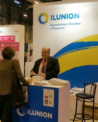 Estand de ILUNION en la feria internacional FITUR, celebrada en Madrid