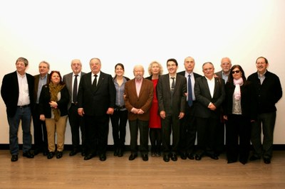 Foto de familia del Jurado de los Tiflos de Literatura 2014