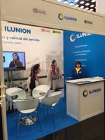 Estand de ILUNION en el Congreso Nacional de Hospitales celebrado en Alicante