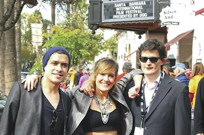 De izquierda a derecha, David Losada, Míriam Cabeza y Asier Vázquez, en Santa Bárbara