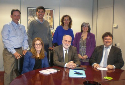 El jurado al completo de los Premios Solidarios ONCE Navarra, tras emitir su fallo en Pamplona