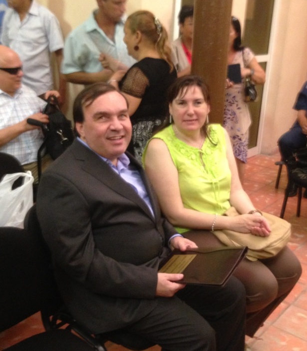 Volmir Raimondi, presidente de la ULAC, y Mª Jesús Varela en el acto celebrado en la sede de la ANCI conmemorativo de su 40 aniversario