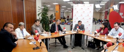 Encuentro informativo en Servimedia tras la firma del convenio entre Fundación ONCE y ASEPAU