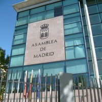 Fachada del edificio de la Asamblea de Madrid