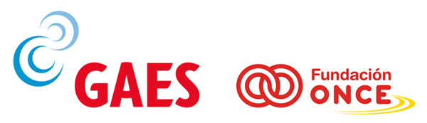 Logos de GAES y Fundación ONCE