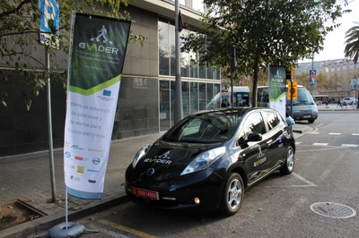 Prototipo de coche electrico de eVADER presentado el pasado mes de diciembre en Barcelona