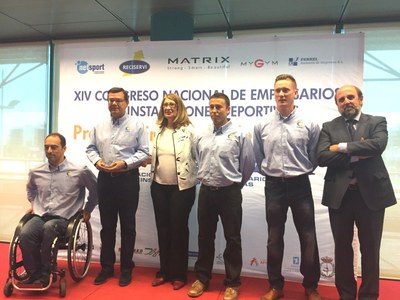 Representantes del CD  ILUNION en el acto de entrega del premio ‘Valores deportivos’ 