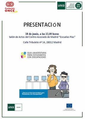 Cartel presentación Guía Estidoantes universitarios con discapacidad