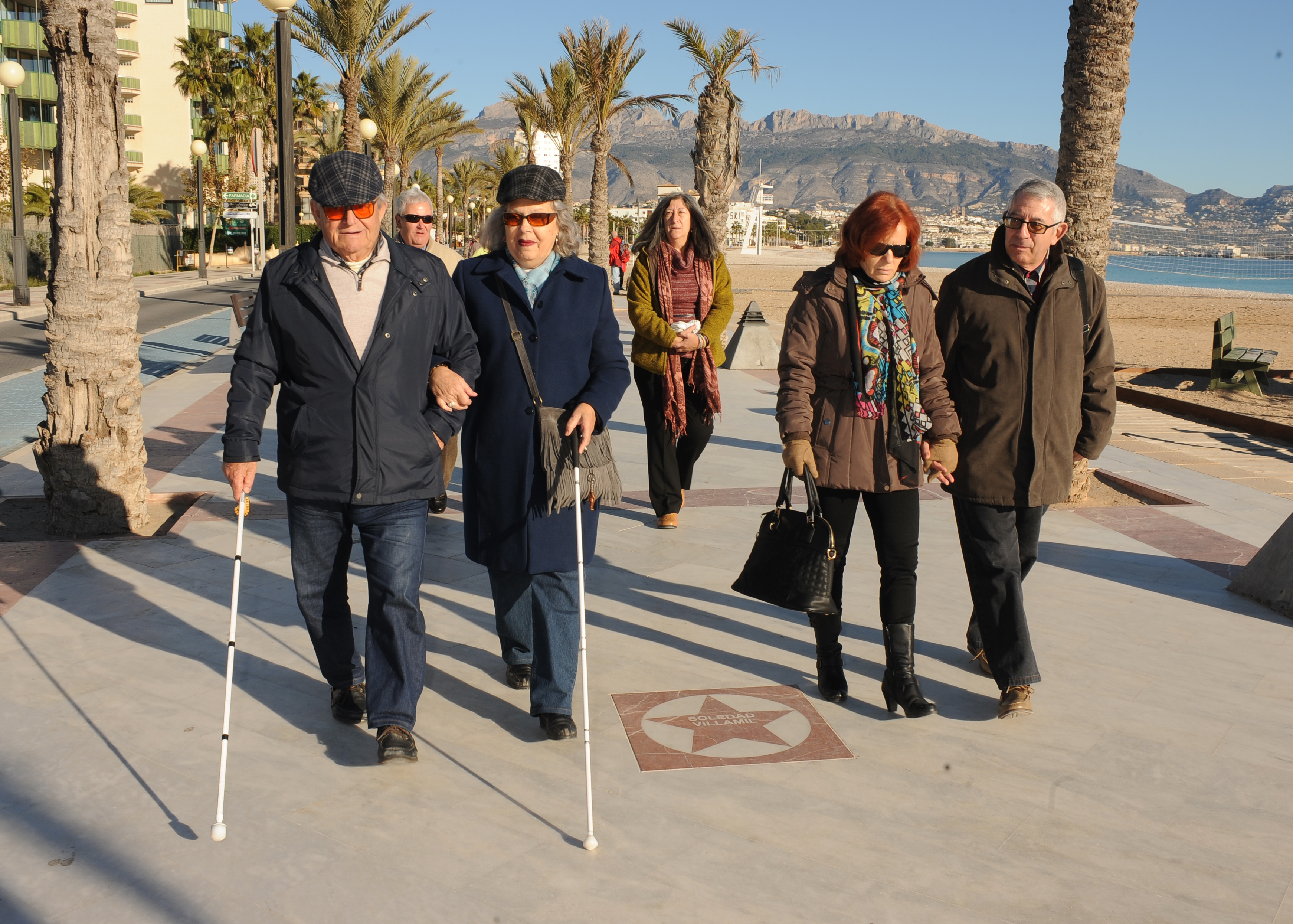 Mayores de la ONCE en uno de los turnos de vacaciones sociales