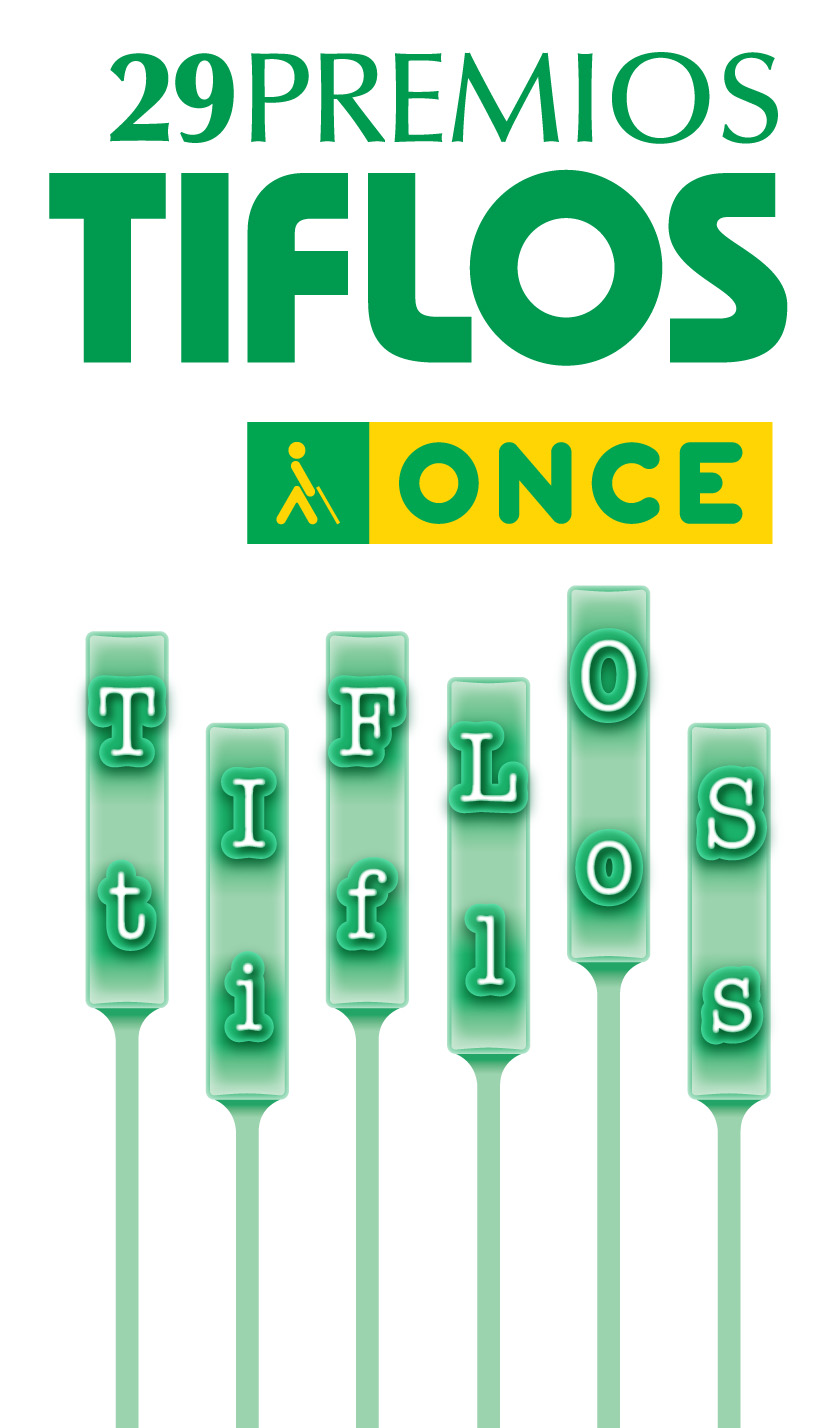Grafismo de la 29 convocatoria de los Premios Tiflos de Literatura