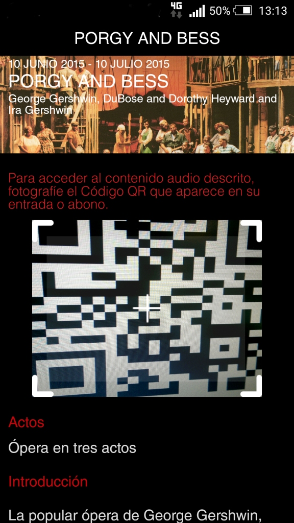 Cartel con código BIDI