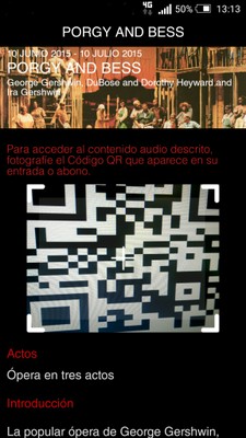 Cartel con código BIDI