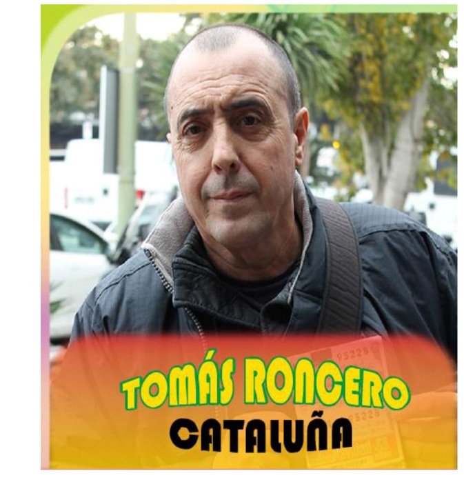 El vendedor de la ONCE Tomás Roncero