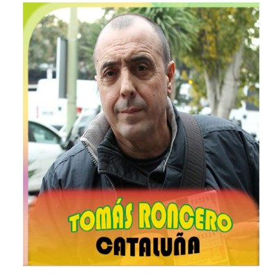 El vendedor de la ONCE Tomás Roncero