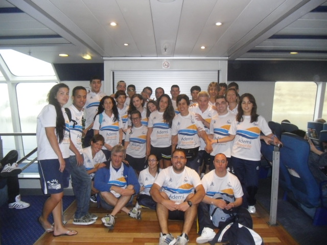 Expedición completa del Club ADEMI en el nacional de natación
