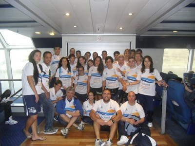 Expedición completa del Club ADEMI en el nacional de natación