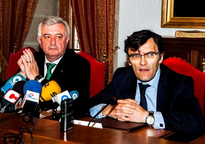 Juan Viaño (a la izquierda) junto a Alberto Durán